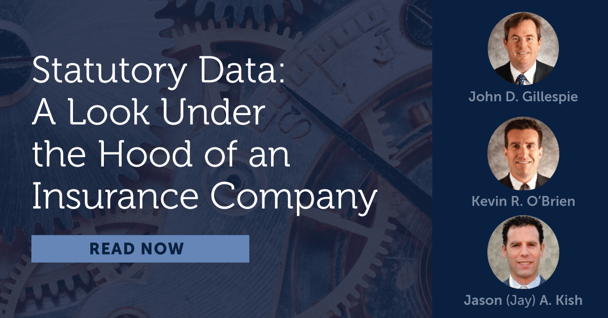 Statutory Data A Look Under the Hood of an Insurance Company